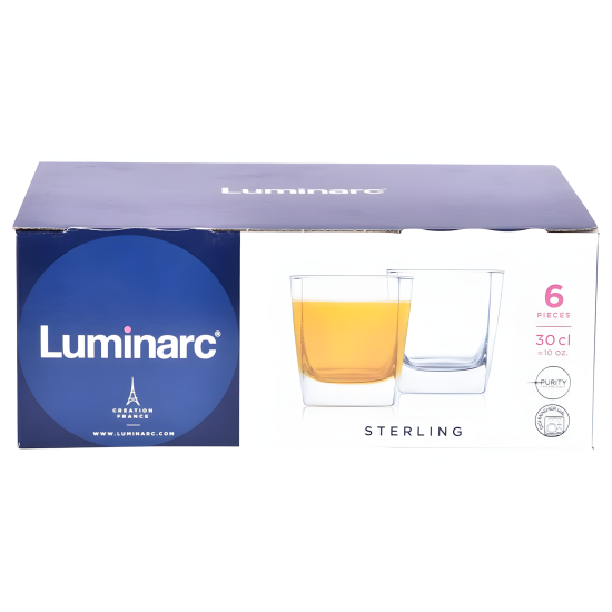 Glass Cup Set - 6 Pcs